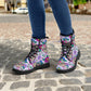 Calaveras skull day of the dead leather boots Sugar Calaveras skull boots men women, Dia de los muertos skull boots shoes, Candy skull boots