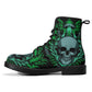 Halloween Death skull boots, Gothic grim reaper leather boots, Christmas skull boots, Horror skull punisher leather skull evil boots shoes