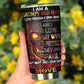 I am a grumpy old man skull tumbler cup, gothic flaming skull tumbler mug Halloween mug grim reaper horror skeleton punisher tumbler cup mug