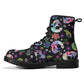 Dia de los muertos skull boots shoes, Mexican skull day of the dead leather boots Sugar Calaveras skull boots men women, Candy skull boots