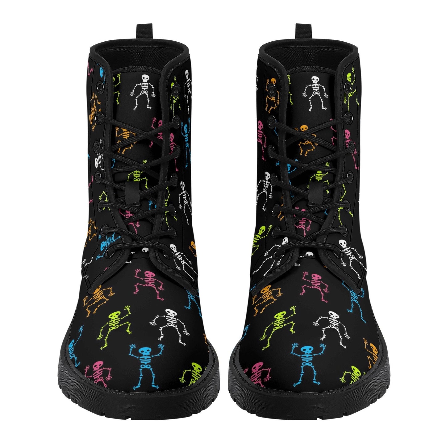 Skeleton skull leather boots, Halloween Goth skull boots, Christmas skull skull boots Reaper skull punisher leather skull gothic shoes boots