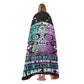 Sugar skull I am the kind of woman blanket Calavera skull warm blanket day of the dead hooded blanket adult sugar skull girl flannel hooded