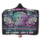 Sugar skull I am the kind of woman blanket Calavera skull warm blanket day of the dead hooded blanket adult sugar skull girl flannel hooded