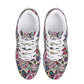 Candy skull athletic shoes, sugar skull unisex sneakers, dia de los muertos skull running sneakers, day of the dead unisex sneakers shoes