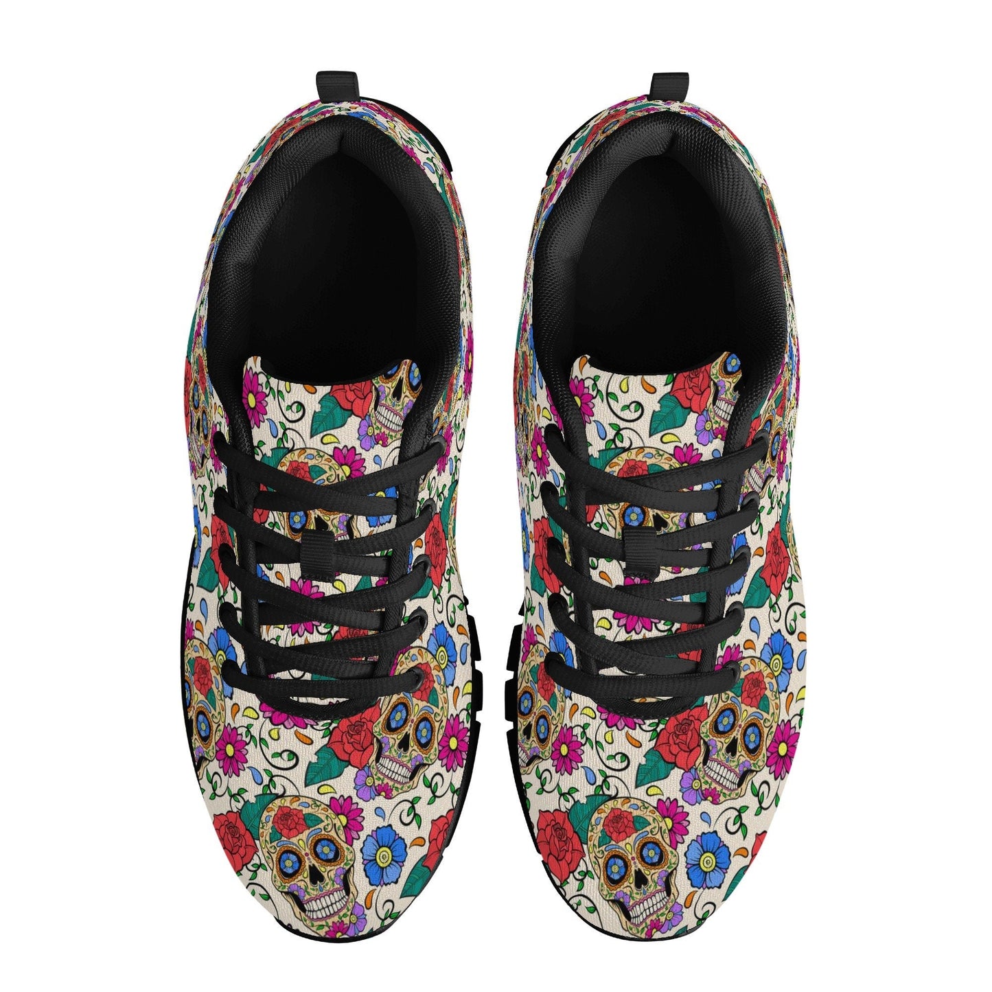 Candy skull athletic sneakers, dia de los muertos skull athletic running shoes, sugar skull athletic sneakers, candy skull athletic shoes