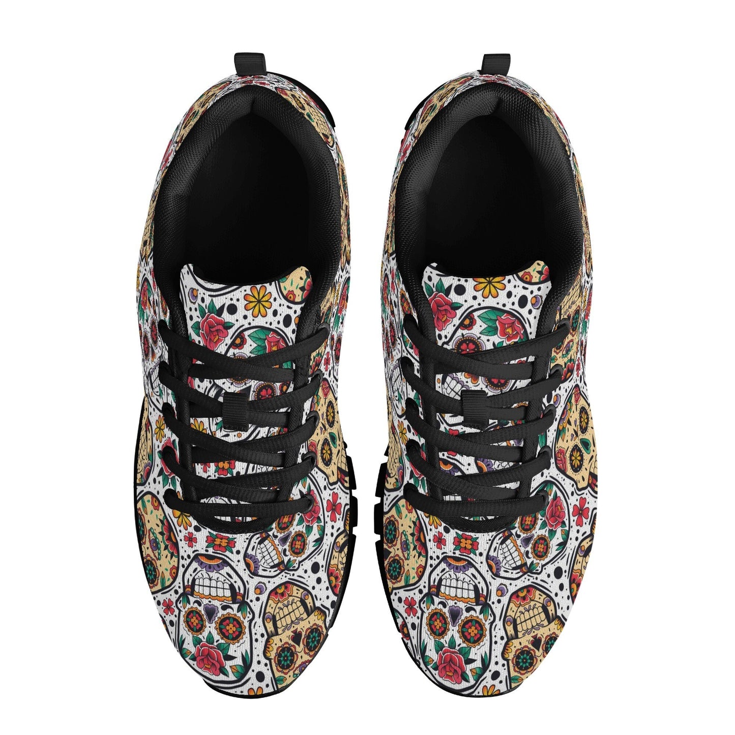 Mexico shoes, mexico running shoes, day of the dead lightweigh shoes, mexico athletic sneakers mexico shoes, sugar skull girl lifestyle shoe