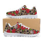 Mexico running sneakers, floral sugar skull athletic running shoes, calaveras skull shoes, mexico breathable sneakers, sugar skull shoes