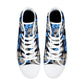 Flaming skull causual sneakers, biker skull women sneakers, skull women shoes, skeleton shoes, halloween women shoes, christmas skull shoes