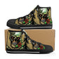 Flower skull causual shoes punisher skull canvas shoes death skull canvas sneakers floral skull shoes skull gothic shoes for her skull shoes