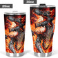 Dragon skull tumbler, Grim reaper skull cup mug, skull travel tumbler fire skull mug tumblr Halloween skeleton tumbler gothic mug cup tumblr