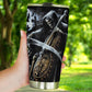 Grim reaper skull travel mug, evil tumbler, halloween skull cup, skeleton mug, grim reaper mug, gothic tumbler, gothic skull mug tumler cup