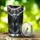 Gothic mug, motorcycle skull tumbler, skeleton tumbler, horror travel mug, skull bird tumbler cup, gothic tumbler, christmas cup, horror cup