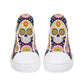 Sugar skull canvas shoes candy skull shoes gift, sugar skull girl causual sneakers candy skull sneakers gift, dia de los muertos skull shoes