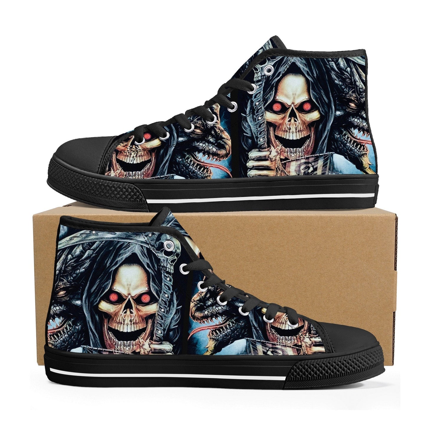 Punisher skull shoes, flame skull men sneakers, punisher skull men sneakers, flame skull shoes for him, evil men sneakers, floral skull shoe