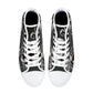 Gothic skull canvas sneakers, gothic skull shoes gift, flower skull women shoes, rose skull canvas shoes, goth canvas shoes, skull hight top