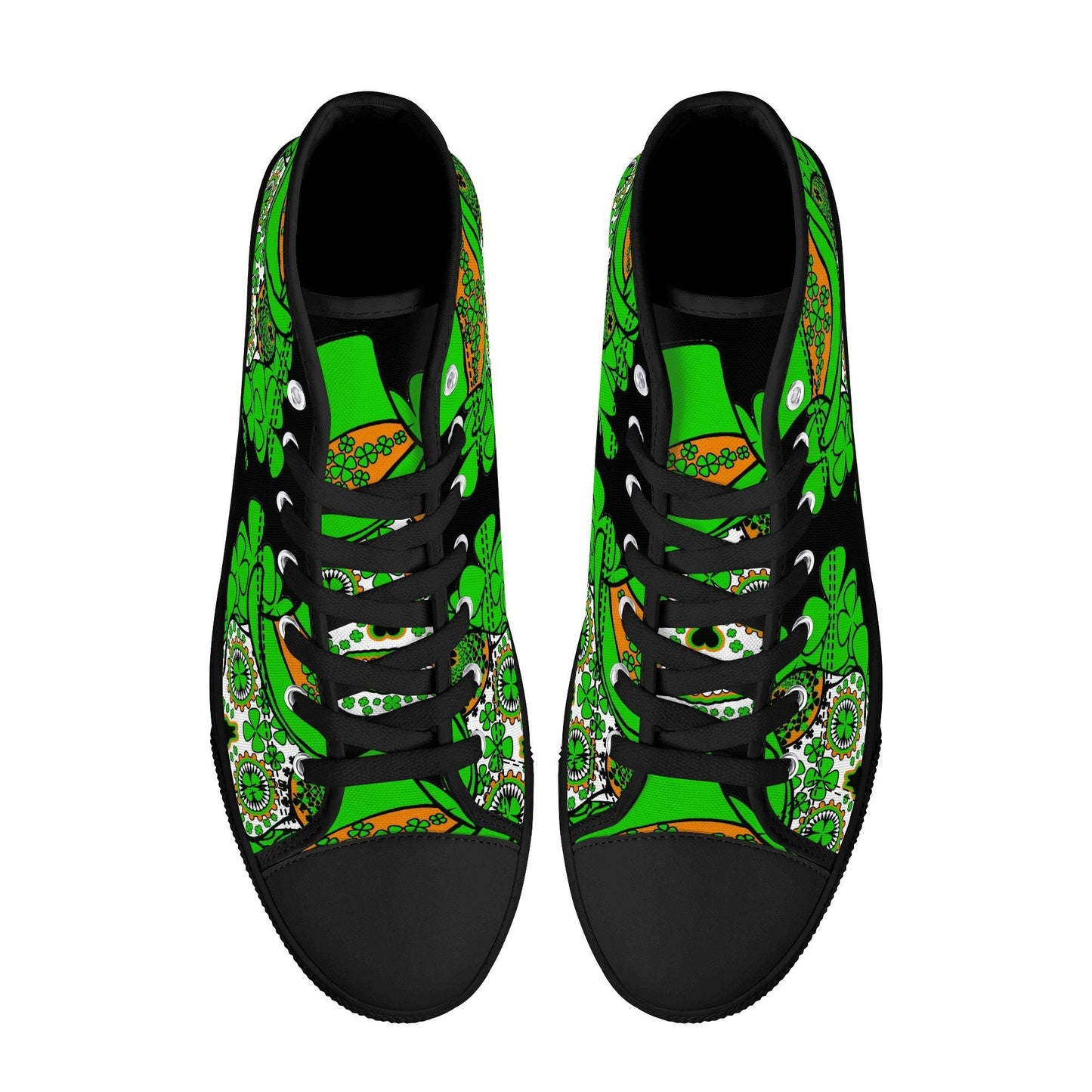 St patrick's day sugar skull sneakers, Candy skull sneakers gift, sugar skull men sneakers, dia de los muertos skull men shoes, mexico shoes