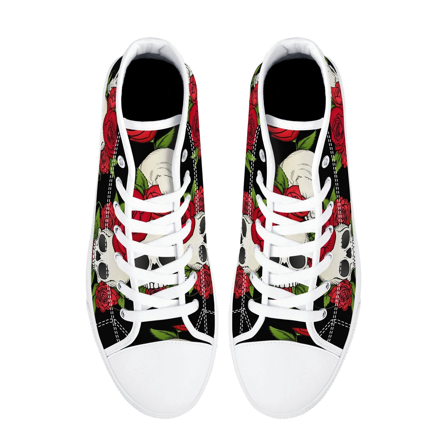 Floral skull shoes for him, punisher skull women sneakers skull causual sneakers biker skull shoes skeleton sneakers gift, death skull shoes