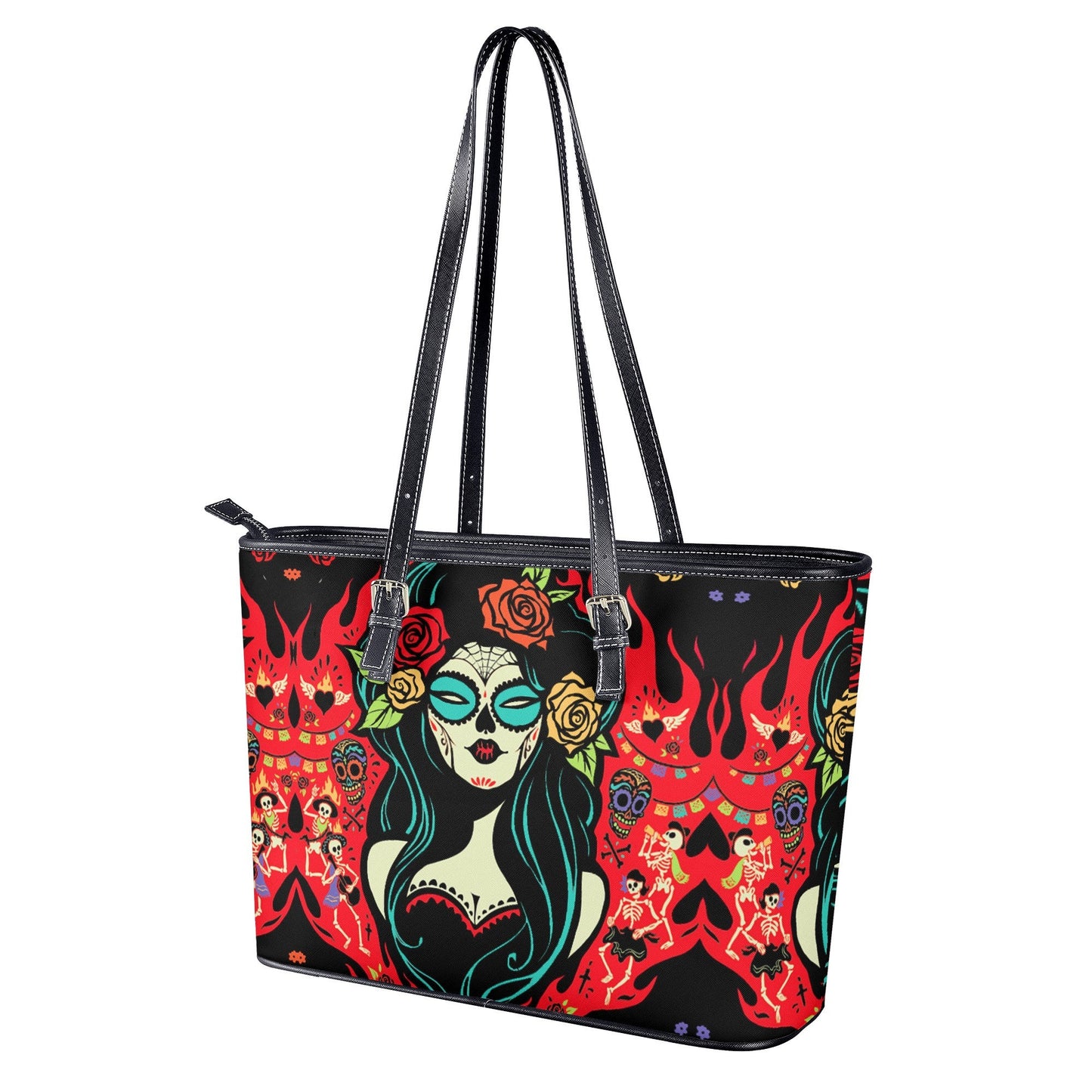 Mexico crossbody bag, sugar skull girl wallet, calaveras skull bag with shoulder strap, candy skull wallet, sugar skull girl handbag purse