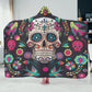 Mexican skull warm blanket, mexico hoodie blanket day of the dead sherpa blanket floral skull flannel hooded mexican skull christmas blanket