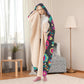 Mexican skull warm blanket, mexico hoodie blanket day of the dead sherpa blanket floral skull flannel hooded mexican skull christmas blanket