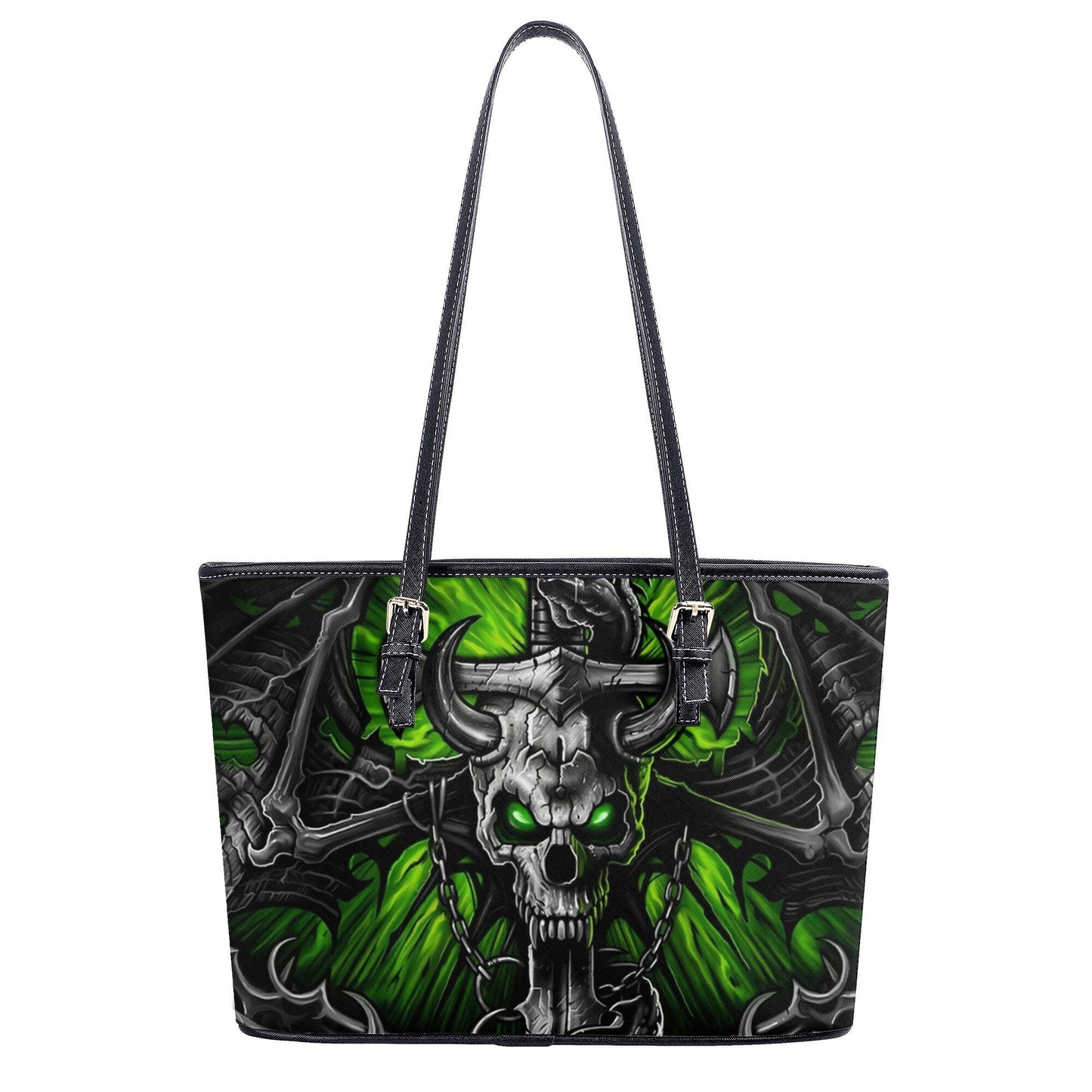 Halloween handbag, flower skull long wallet, halloween messenger bag, flaming skull bag with shoulder strap christmas skull purse gothic bag
