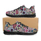 Candy skull athletic shoes, sugar skull unisex sneakers, dia de los muertos skull running sneakers, day of the dead unisex sneakers shoes