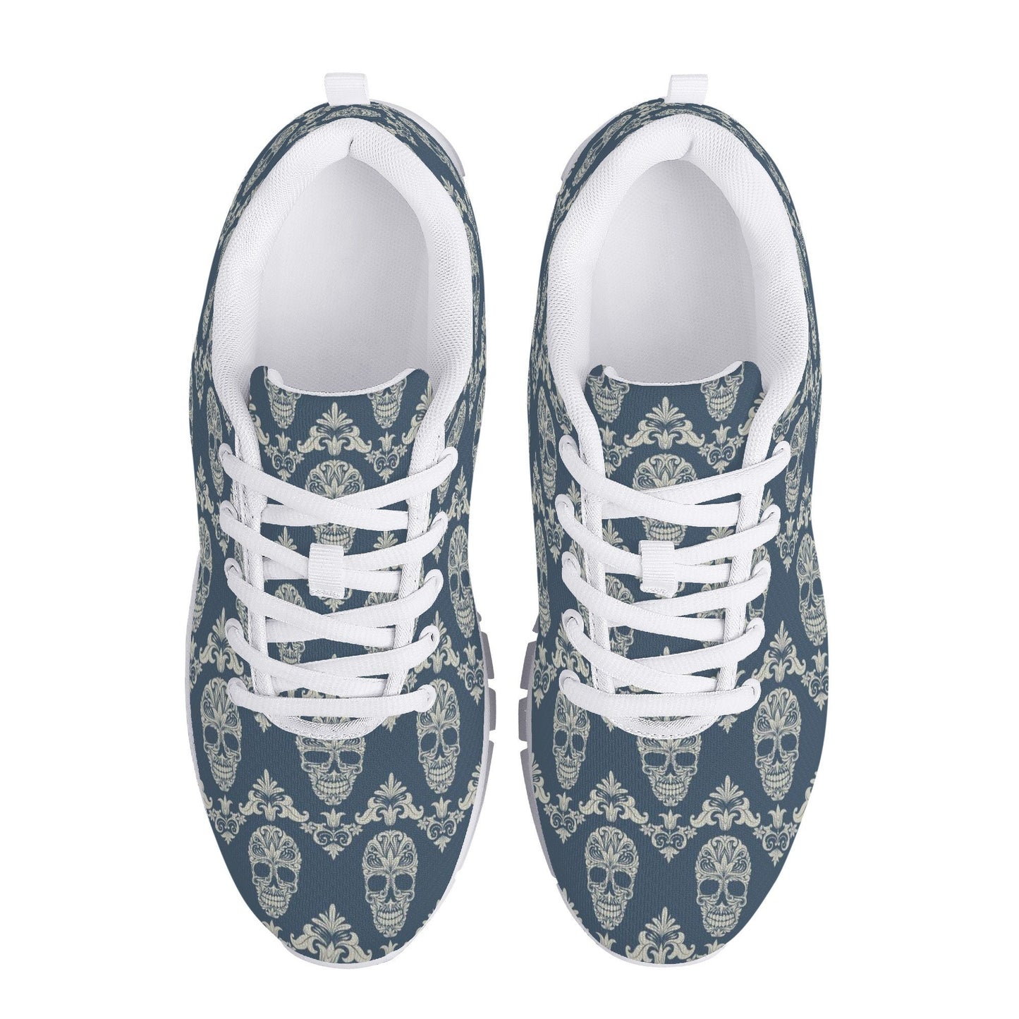 Cinco de mayo skull athletic shoes, calaveras skull lighweight running shoes, day of the dead athletic sneakers, day of the dead unisex shoe