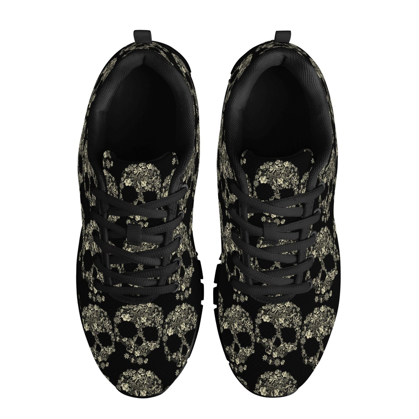 Mexico shoes, sugar skull girl unisex shoes, mexico sneakers, cinco de mayo skull lighweight running shoes, calaveras skull gift for runners