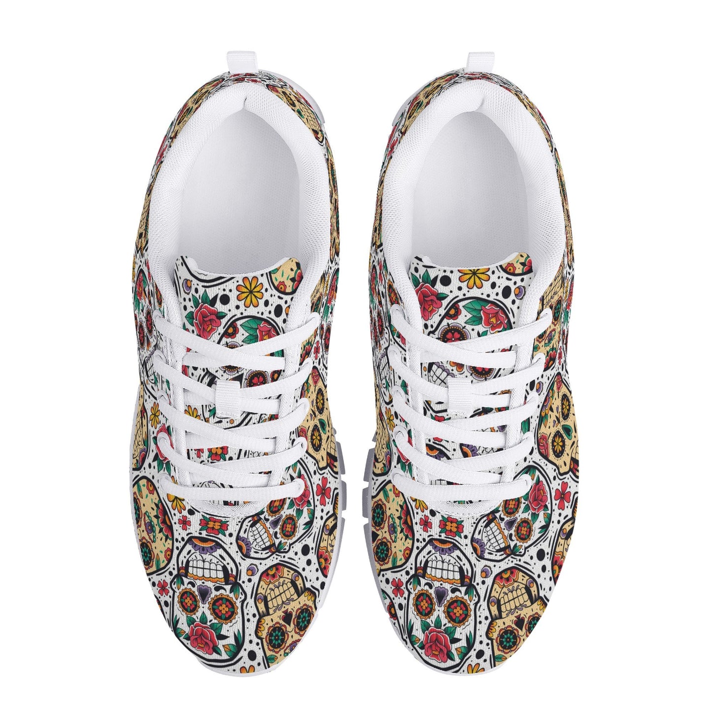 Mexico shoes, mexico running shoes, day of the dead lightweigh shoes, mexico athletic sneakers mexico shoes, sugar skull girl lifestyle shoe