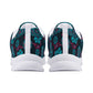Floral sugar skull running sneakers, dia de los muertos skull running shoes, candy skull breathable sneakers, dia de los muertos skull shoes
