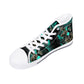 Grim reaper Goth men sneakers, punisher skull high-top shoes, skull in fire shoes, floral skull sneakers, grim reaper men shoes men shoes