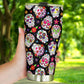 Dia de los muertos skull mug, day of the dead mug, floral sugar skull beer mug, sugar skull tumbler cup mug, dia de los muertos skull jumbo