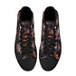 Biker skull shoes for her, flaming skull canvas shoes, flaming skull men sneakers, skull men shoes, flame skull gothic canvas shoes sneakers