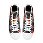 Biker skull shoes for her, flaming skull canvas shoes, flaming skull men sneakers, skull men shoes, flame skull gothic canvas shoes sneakers