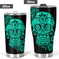 Dia de los muertos skull cup, mexican skull tumbler, sugar skull girl beer mug sugar skull girl beer mug floral skull freezer Mug, skull cup