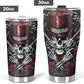 Skull tumbler cup mug, motorcycle skull travel mug, biker skull freezer Mug, flaming skull coffee mug, christmas skull jumbo Mug, gothic mug