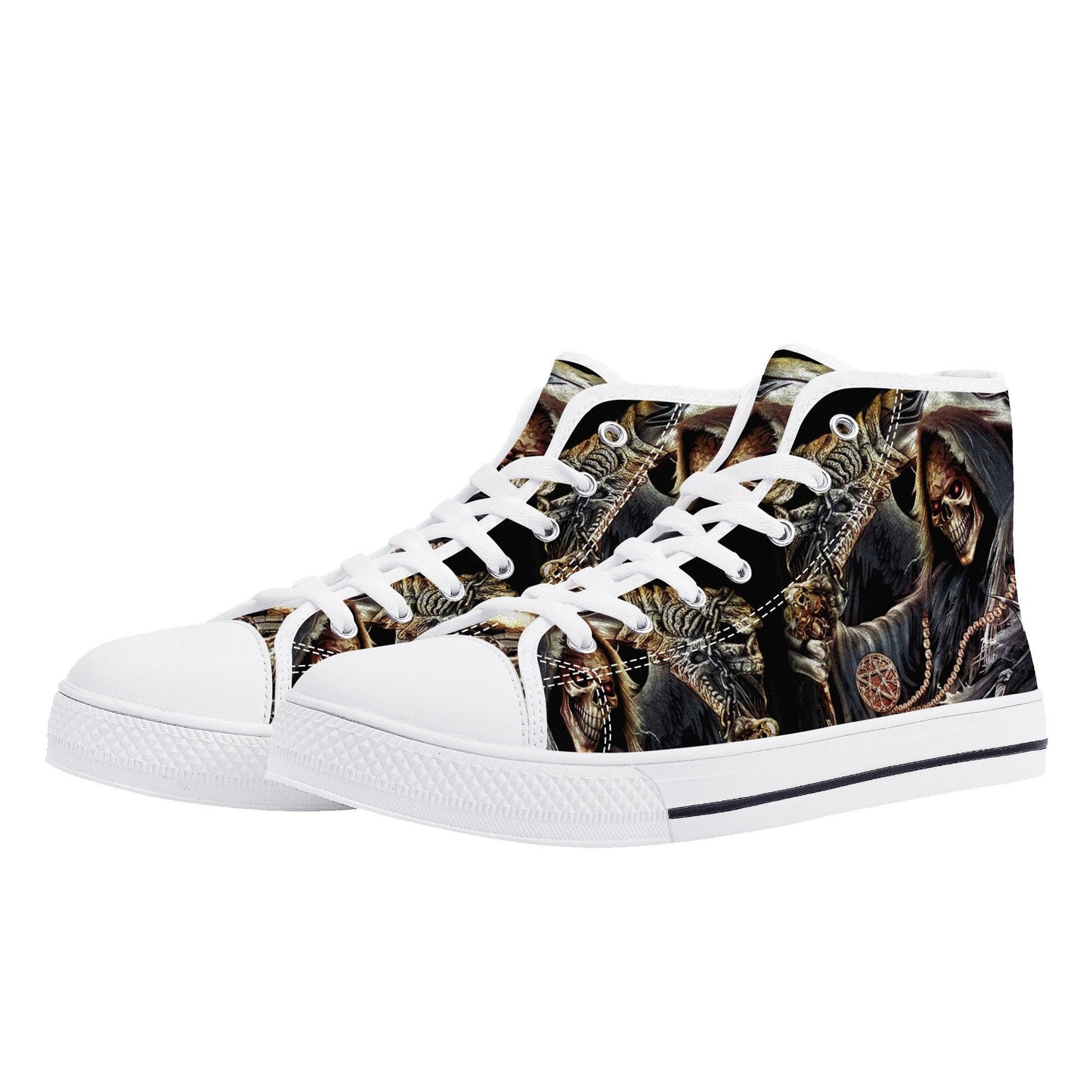 Christmas skull women sneakers rose skull men sneakers, horror shoes goth causual shoes, skull shoes for her christmas skull canvas sneakers