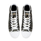 Biker skull high-top shoes, skull causual sneakers, flower skull canvas sneakers, grim reaper high-top shoes christmas skull canvas sneakers