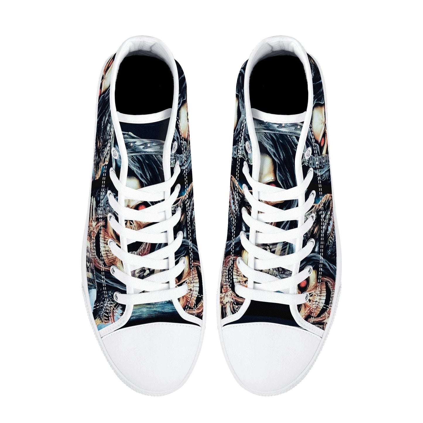 Punisher skull shoes, flame skull men sneakers, punisher skull men sneakers, flame skull shoes for him, evil men sneakers, floral skull shoe