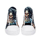 Punisher skull shoes, flame skull men sneakers, punisher skull men sneakers, flame skull shoes for him, evil men sneakers, floral skull shoe