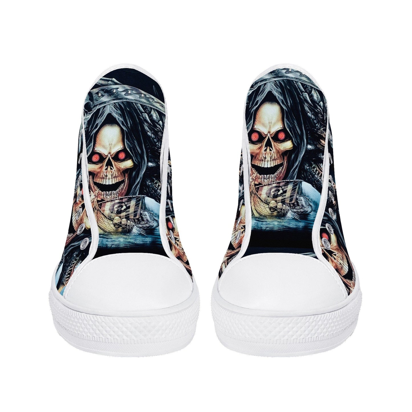 Punisher skull shoes, flame skull men sneakers, punisher skull men sneakers, flame skull shoes for him, evil men sneakers, floral skull shoe