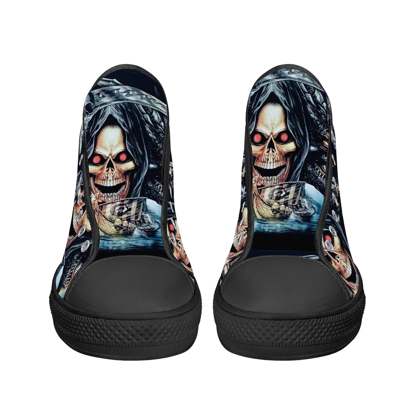 Punisher skull shoes, flame skull men sneakers, punisher skull men sneakers, flame skull shoes for him, evil men sneakers, floral skull shoe