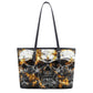 Skeleton cosmetic wallet, skull in fire handbag, flaming skull bag with shoulder strap, gothic skull purse, grim reaper long wallet, horror