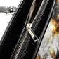 Skeleton cosmetic wallet, skull in fire handbag, flaming skull bag with shoulder strap, gothic skull purse, grim reaper long wallet, horror
