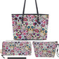 Day of the dead cosmetic wallet, cinco de mayo skull cosmetic bag, sugar skull girl cosmetic wallet mexico cosmetic wallet mexican skull bag