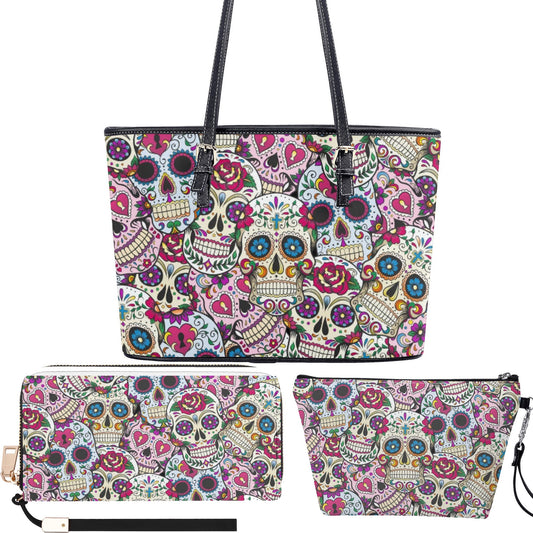 Day of the dead cosmetic wallet, cinco de mayo skull cosmetic bag, sugar skull girl cosmetic wallet mexico cosmetic wallet mexican skull bag
