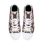 Cinco de mayo skull high-top shoes, candy skull men sneakers, dia de los muertos skull sneakers gift, mexican skull high top shoes sneakers