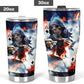 Grim reaper travel mug, flame skull mug, floral skull tumbler cup mug, christmas skull freezer Mug, halloween freezer Mug horror tumbler cup