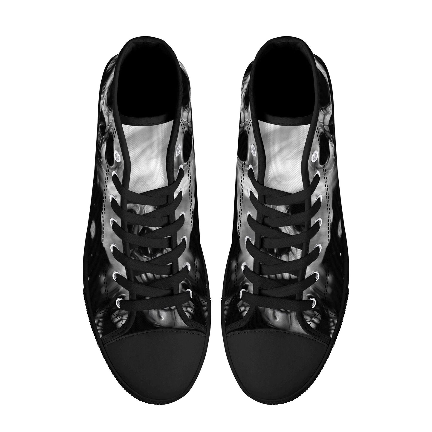 Skull women shoes, biker skull shoes for him, goth men shoes, evil sneakers, punisher skull canvas sneakers, horror canvas sneakers shoes