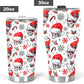 Santa claus skull tumbler, flaming skull Mug, evil tumbler, death skull freezer Mug, biker skull tumbler cup mug, halloween tumbler cup mug